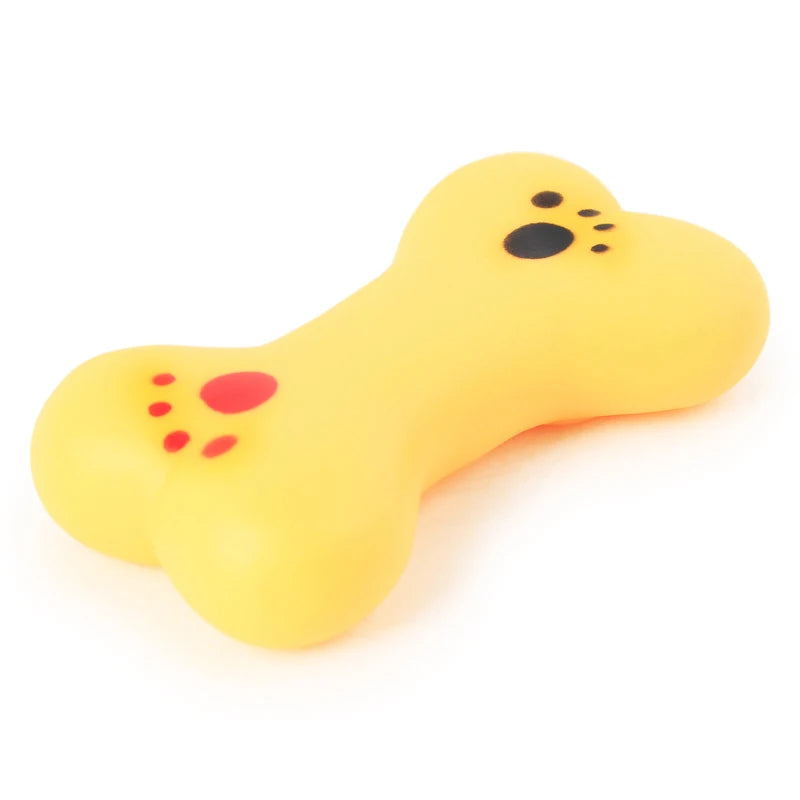 Simulation Bone Dog Cat Toy Chew Treat Holder Tooth Cleaning Squeak Toys Dog Puppy Training Interactive Pet Toys funny play Toys