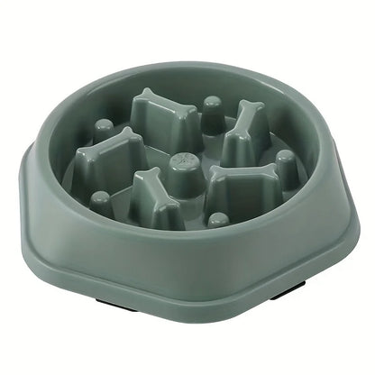 Anti-Tip Slow Feeder Dog Bowl - Non-Slip, Choke Prevention Pet Dish for Healthy Eating