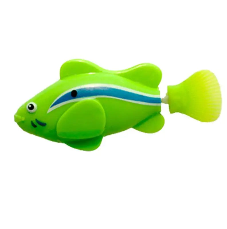 Cat Interactive Electric Fish Toy Water Cat Toy for Indoor Play Swimming Robot Fish Toy for Cat and Dog with LED Light Pet Toys