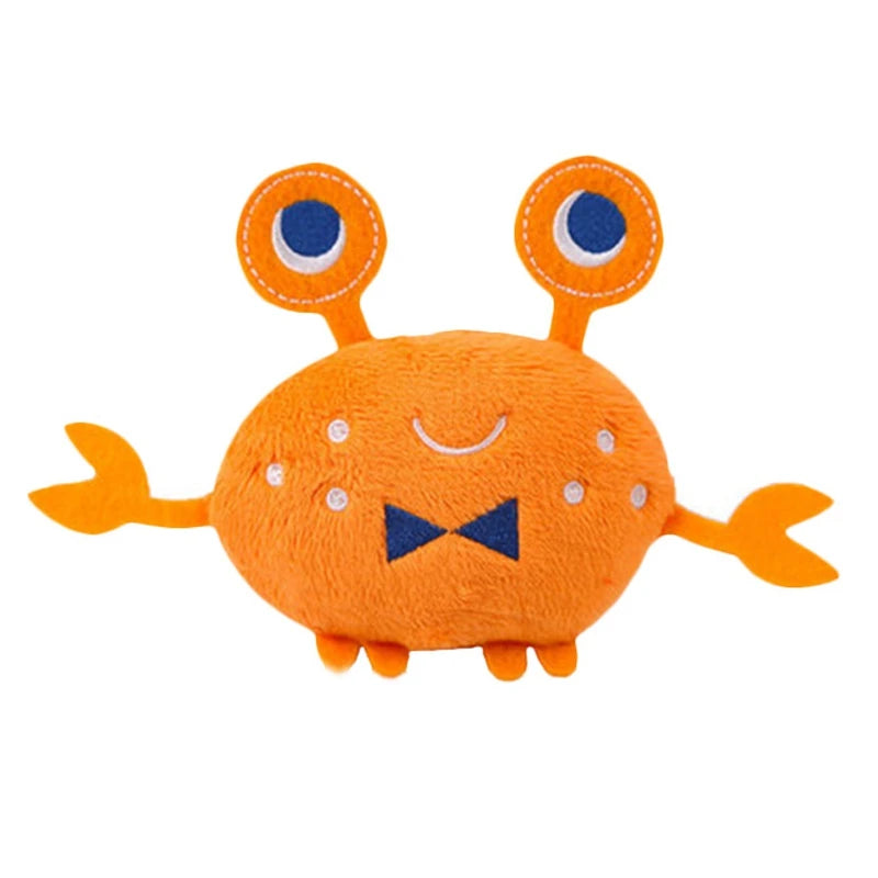 Pet Plush Toys Bite-Resistant Clean Dog Chew Puppy Training Soft Crab Lobster Ice Cream Pet Toys Supplies