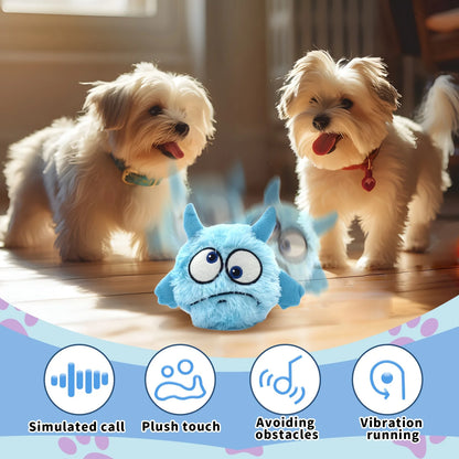 Dog Toys For Boredom Upgrade Dog Toys Interactive Monster Plush Ball Squeaky Moving Dog Ball Toy Shake Bounce Boredom Pet Toys