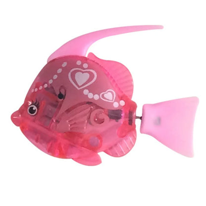 Cat Interactive Electric Fish Toy Water Cat Toy for Indoor Play Swimming Robot Fish Toy for Cat and Dog with LED Light Pet Toys