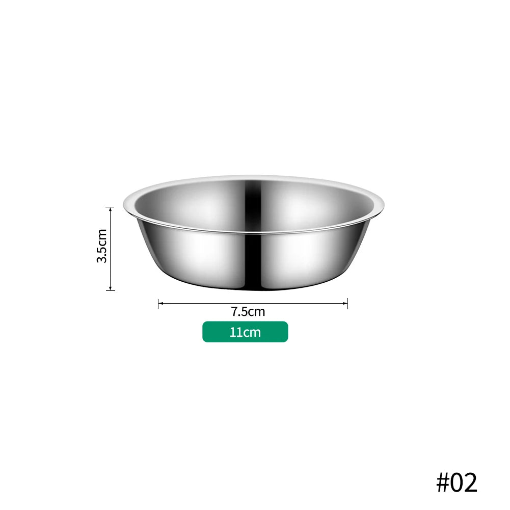 Large Capacity Dog Bowl Stainless Steel Pet Feeding Bowl Cat and Dog Food Drinking Bowl Metal Feeder Bowl Durable and Cheap