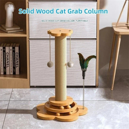 Pet cat toy High-density board Cat Turntable Fun cat baseball durable sisal scraper cat supplies Cat scratching post