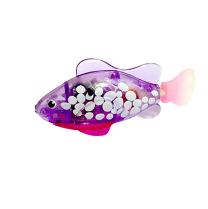 Cat Interactive Electric Fish Toy Water Cat Toy for Indoor Play Swimming Robot Fish Toy for Cat and Dog with LED Light Pet Toys