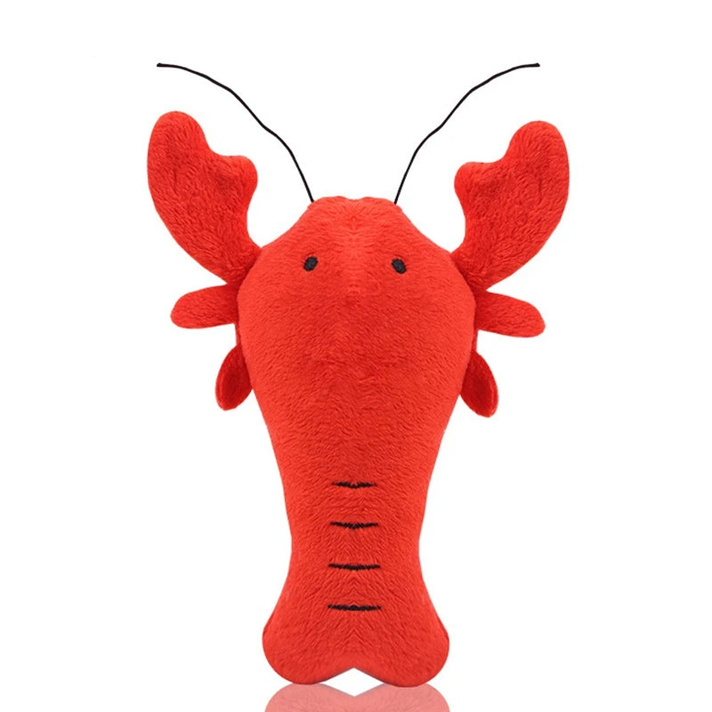 Pet Plush Toys Bite-Resistant Clean Dog Chew Puppy Training Soft Crab Lobster Ice Cream Pet Toys Supplies