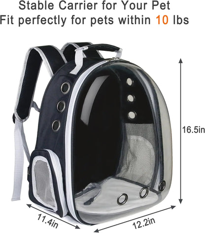 Transparent cat bags, pet backpacks, portable and transparent space capsules, cat supplies, outdoor travel breathable backpa