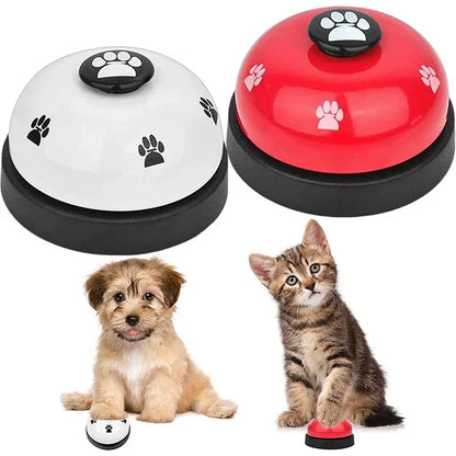 Pet Training Bell Food Reminder Feeding Bell Training Interactive Toys Improve Pet Intelligence Button Speaker Pet Toys Bell For