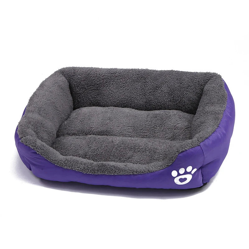 Large Pet Cat Dog Bed Square Plush Kennel Summer Washable Cat Mat Waterproof Mattress Pet Cushion Medium Large Dogs Pet Supplies