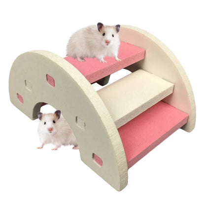 Hamster Ladder Rainbow Bridge Pet Toys Plastic Bridge Hanging Toys Rat Small Animals Cage Accessories Cute Pet Gifts Pet Product