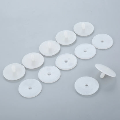 20/10Pcs White Plastic Doll Joints with Washers Neck Arm Leg Joins Dolls Accessories for Plush Pet Toys Doll Making DIY Craft