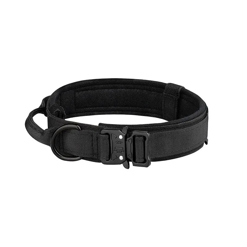 Tactical Dog Collar For Medium And Large Dogs: Suitable For All Breeds, Adjustable And Durable