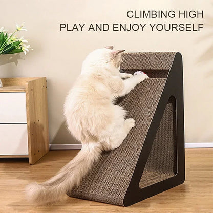 Cat Scratch Cardboard with Rotating Ball Wear-resistant Cat Clawing Board For Cat Toys Cat Climbing Frame Pet Cat Climbing Frame