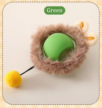 1/2PCS Smart Cat Toys Pet Toys Automatic Rolling Ball Fake Tail Rechargeable Electric Pet Interactive Toy Dog Cat Imitate Mouse