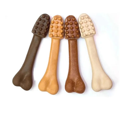 Dog Teeth Grinding Stick Toothbrush Shape Big Bone Chewing Oral Hygiene Chicken Beef Flavored Snacks Training Pet Toys Supplies