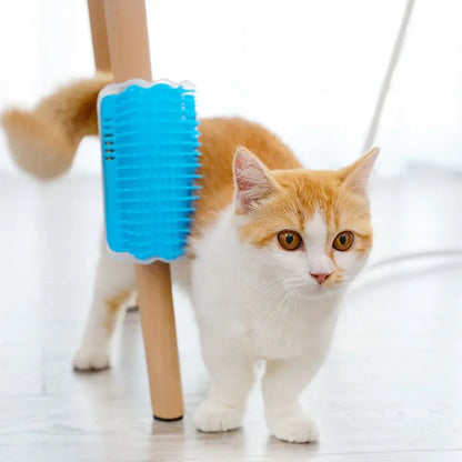 Pet Cats Corner Brush  Tree Massager Comb Accessories Sandbox for Cats Tower Scratcher Scratching Post Scrapers Stuff Supplies