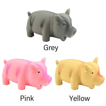 Cute Dog Chew Toys Rubber Sound Pig Squeak Latex Pet Toys for Dog Squeaker Chew Training Puppy Supplies Pet Products