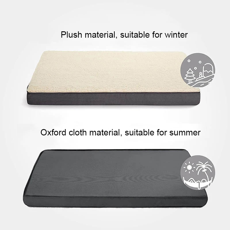 Dog Bed Kennel Mat Memory Foam Warm Soft Pet Bed with Removable Washable Cover Dogs Cushions  Puppy Accessories Pet Supplies