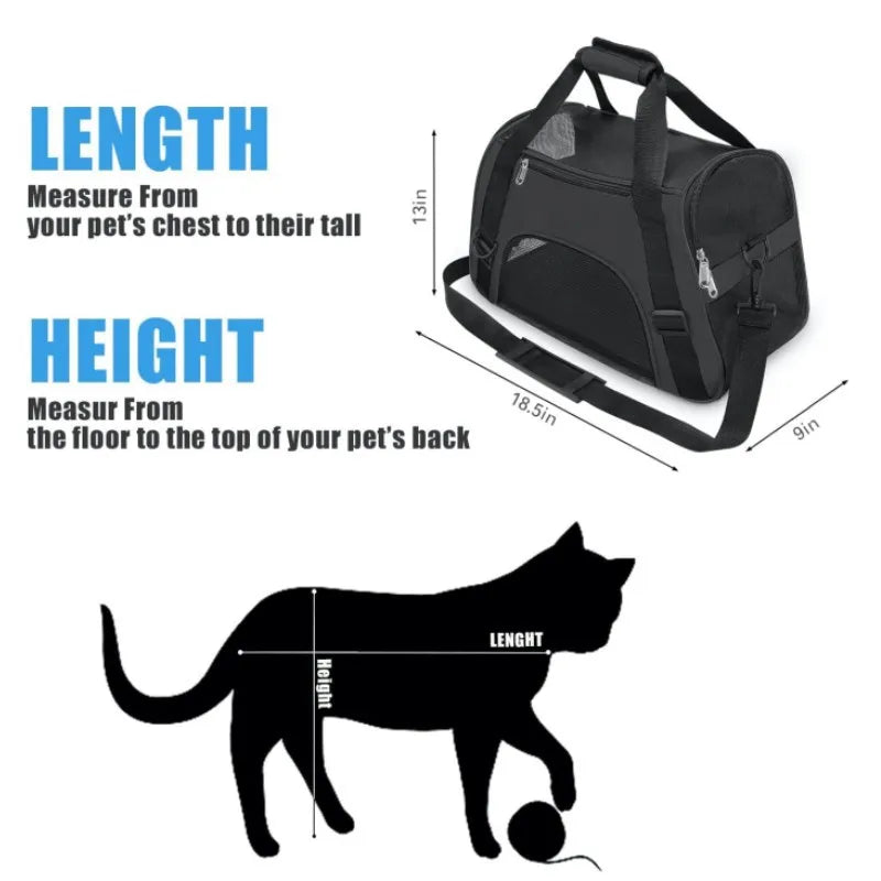 Cat Bags Portable Dog Carrier Bag Mesh Breathable Pet Puppy Travel Bags for Small Dogs Foldable Cats Handbag Bag Transport Bag