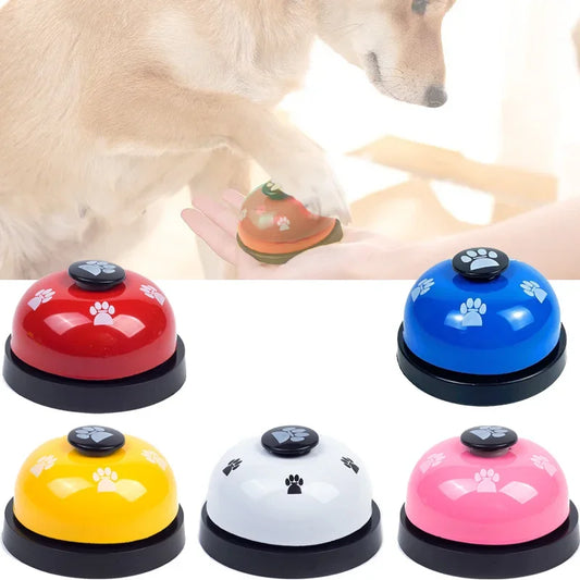 Pet Training Bell Food Reminder Feeding Bell Training Interactive Toys Improve Pet Intelligence Button Speaker Pet Toys Bell For