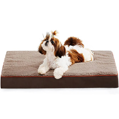 Dog Bed Kennel Mat Memory Foam Warm Soft Pet Bed with Removable Washable Cover Dogs Cushions  Puppy Accessories Pet Supplies