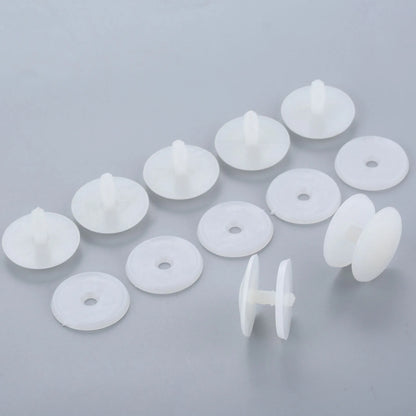 20/10Pcs White Plastic Doll Joints with Washers Neck Arm Leg Joins Dolls Accessories for Plush Pet Toys Doll Making DIY Craft