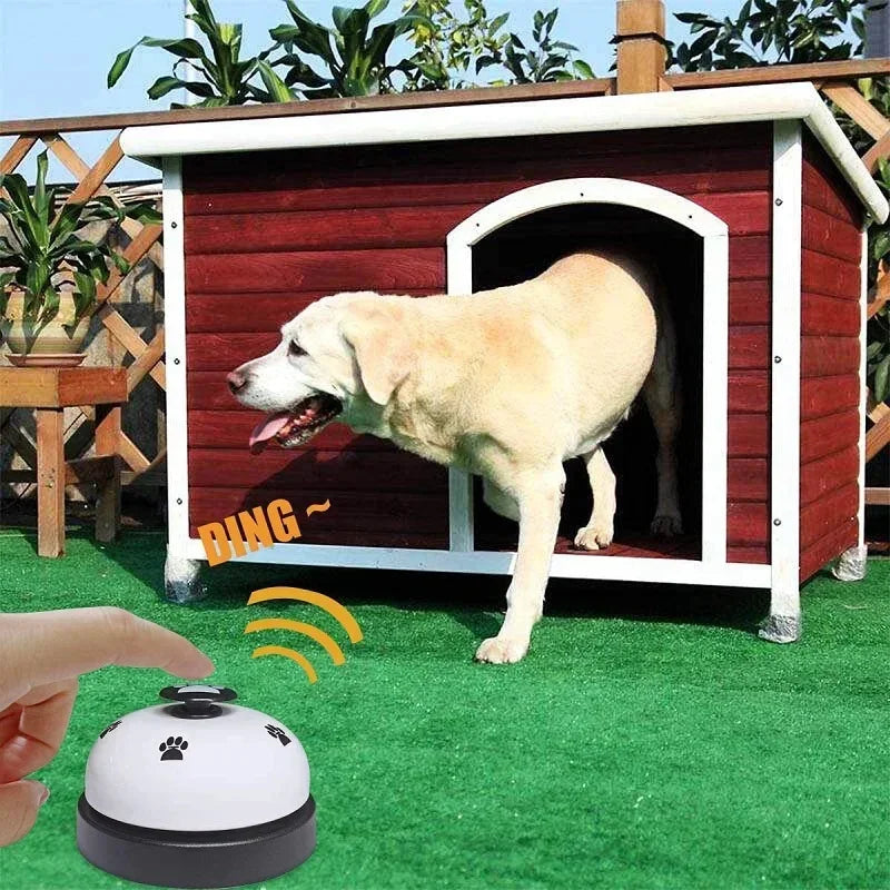 Pet Training Bell Food Reminder Feeding Bell Training Interactive Toys Improve Pet Intelligence Button Speaker Pet Toys Bell For