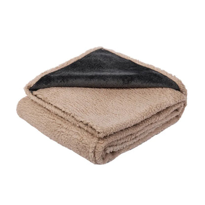 Soft Comfortable Warm Pet Sleeping Blanket Flannel Lambskin Dog Blanket Thicken  Waterproof Cats and Dogs Mat Dog Accessories