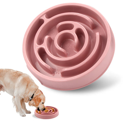 Pet Dog Slow Feeder Bowl Fun Non Slip Anti-Gulping Slower Food Feeding Dishes Eco Dog Bowl for Large Medium Small Dogs Puppy