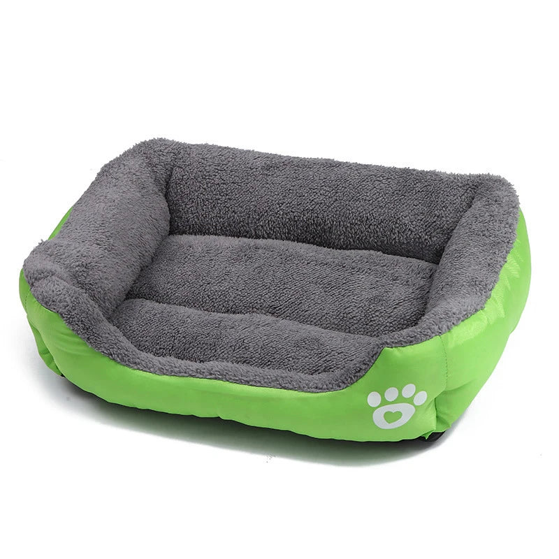 Large Pet Cat Dog Bed Square Plush Kennel Summer Washable Cat Mat Waterproof Mattress Pet Cushion Medium Large Dogs Pet Supplies