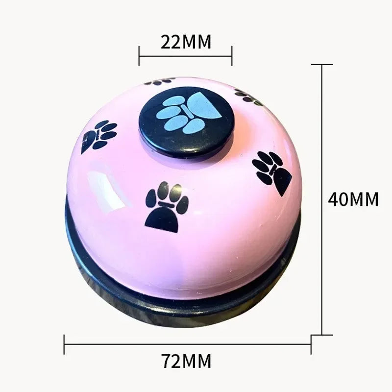 Pet Training Bell Food Reminder Feeding Bell Training Interactive Toys Improve Pet Intelligence Button Speaker Pet Toys Bell For