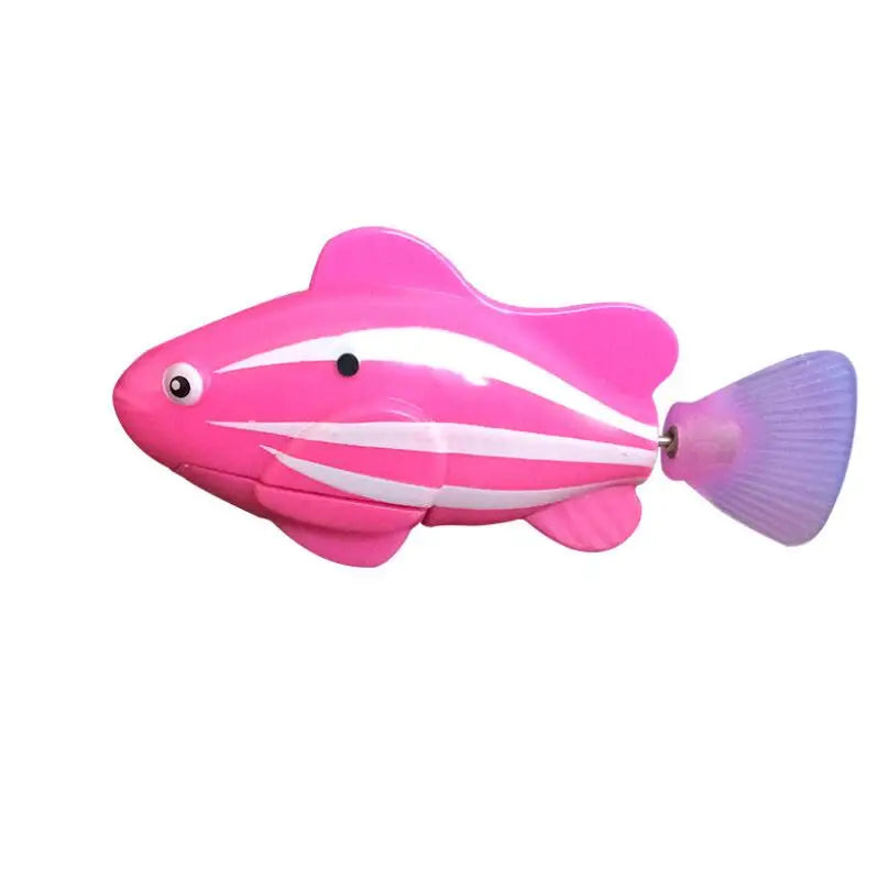 Cat Interactive Electric Fish Toy Water Cat Toy for Indoor Play Swimming Robot Fish Toy for Cat and Dog with LED Light Pet Toys