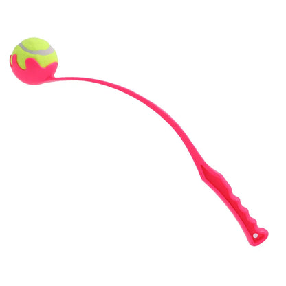 Pet ball throwing stick dog training toy ball throwing device outdoor tennis training amuse dog ball throwing toy