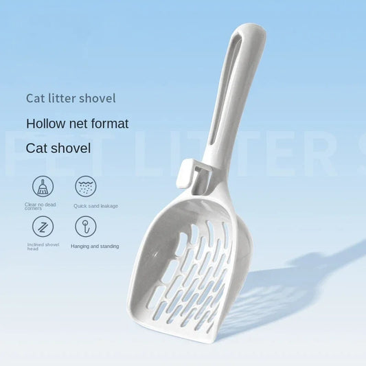 Cat Litter Scoop Plastic Cat Litter Shovel With Base Self Cleaning Cat Litter Box Shovel Kitten Toilet Clean Tools Cat Supplies