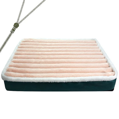 Dog Bed Mat with Zipper Remolvable Pet Mattress for Dog Sleeping Mat Washable Dog Mattress Pet Pad Cushion for Small Medium Pet