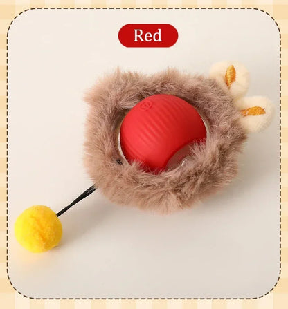 1/2PCS Smart Cat Toys Pet Toys Automatic Rolling Ball Fake Tail Rechargeable Electric Pet Interactive Toy Dog Cat Imitate Mouse